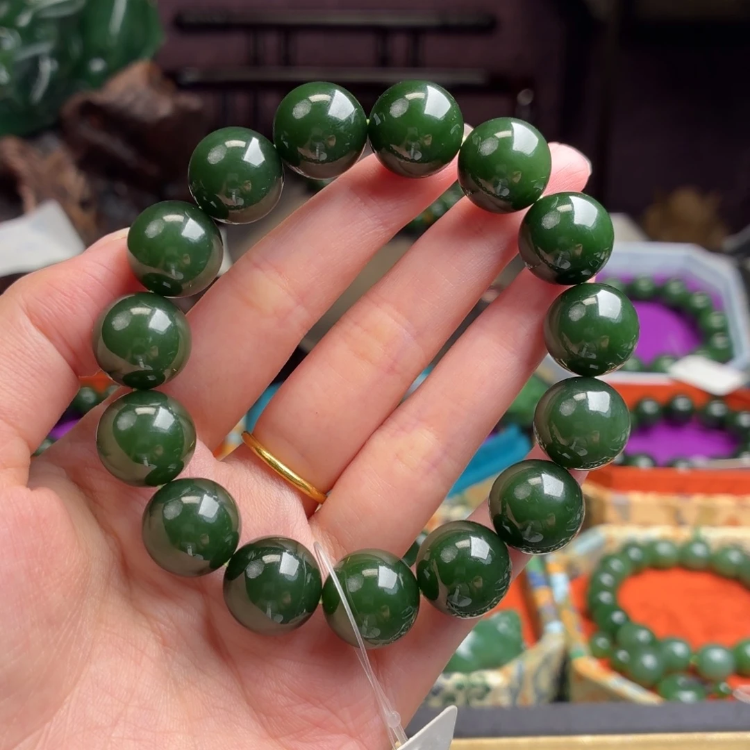 和田玉（碧玉）未镶嵌手串