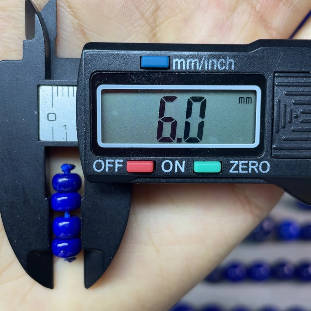青金石未镶嵌6mm隔片配饰