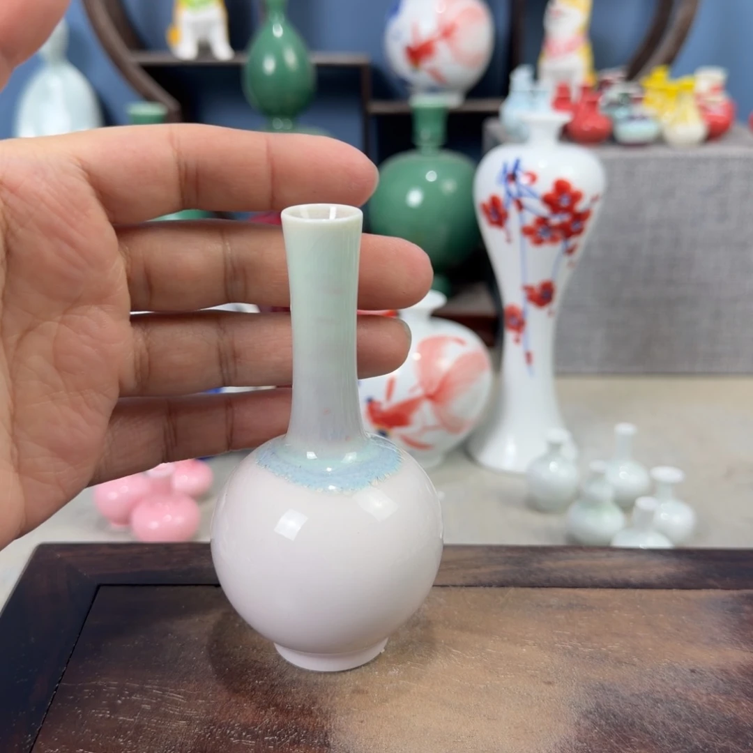 陶瓷手工小花器摆件