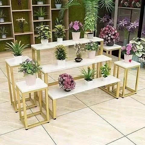 【1670人收藏】花店花架鲜花铁艺展示架手捧多肉陈列架阶梯式2025