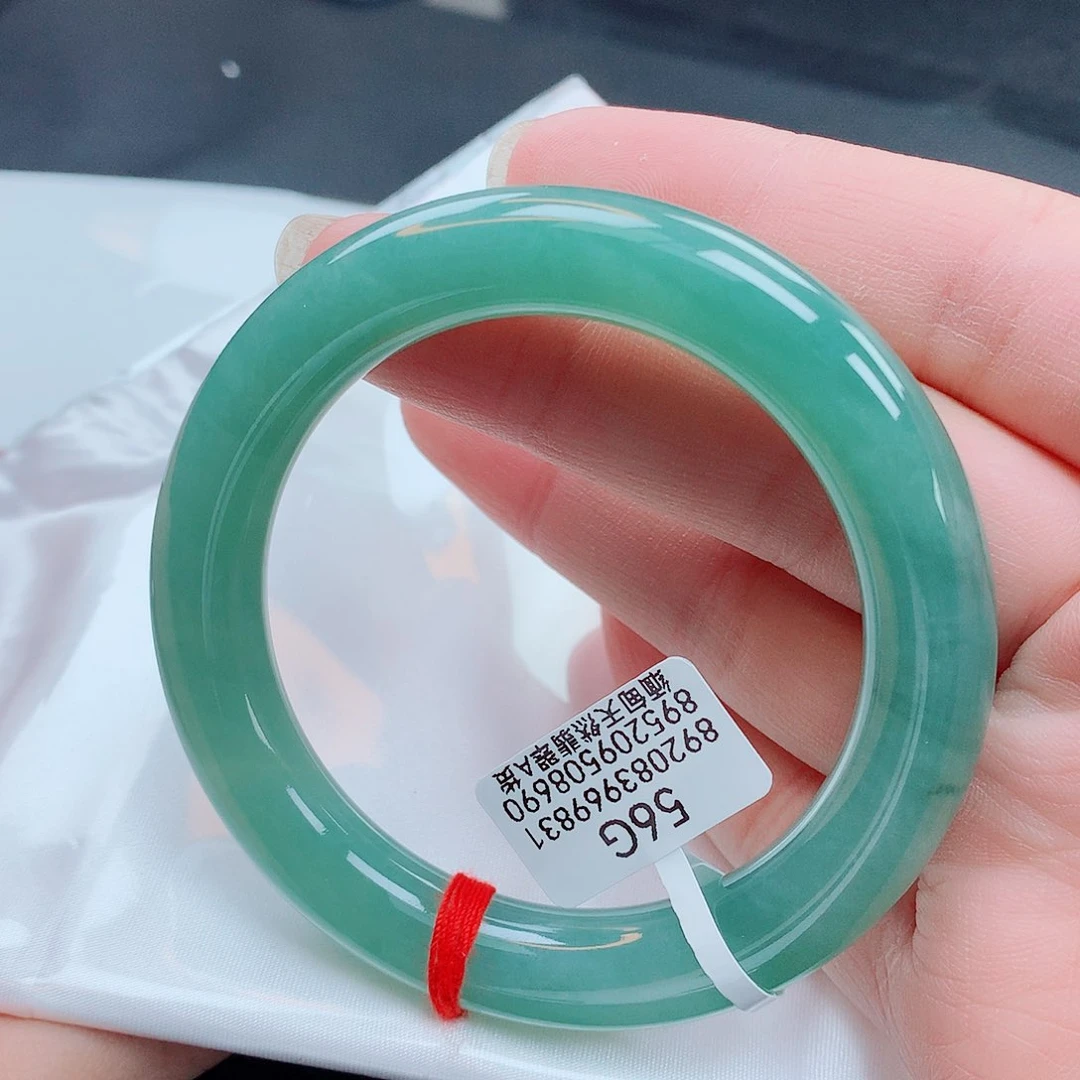 翡翠手镯未镶嵌天然缅甸翡翠A货手镯