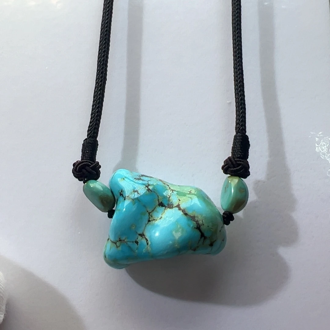 绿松石未镶嵌挂件