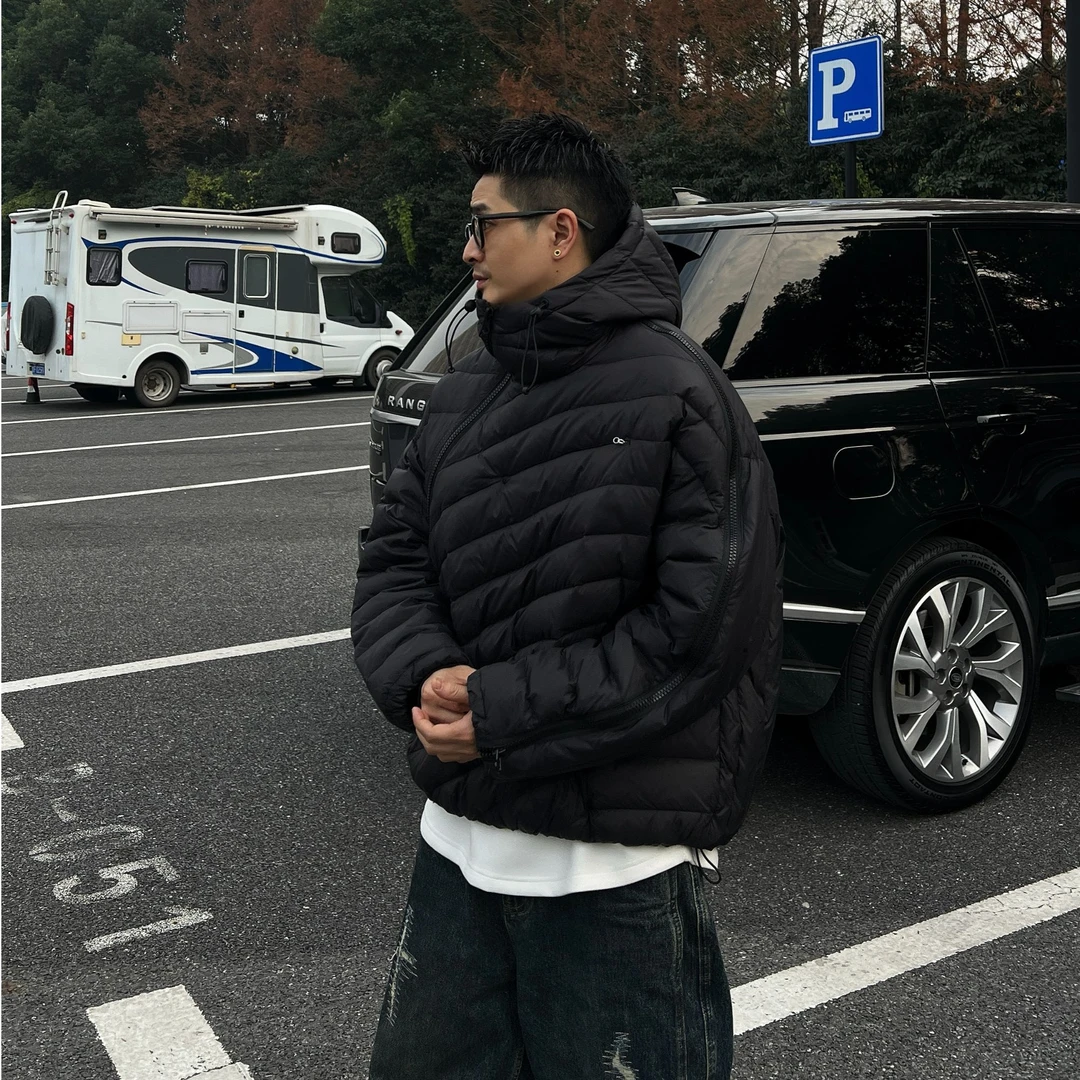 XDZZ二狗25ss冬季防风立体式排骨羽绒服升级版斜侧拉链男女款