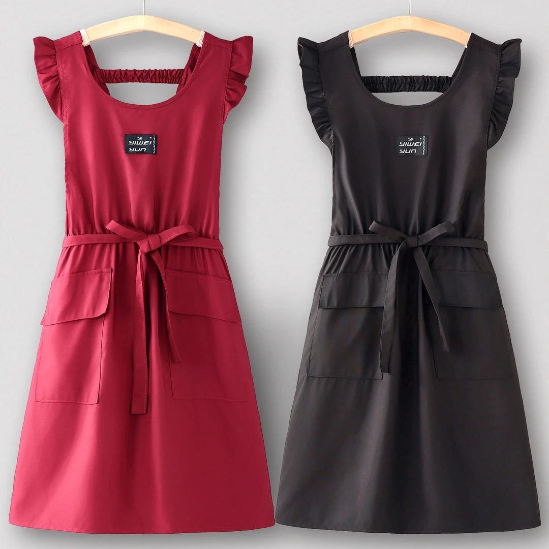 成人围裙厨房家用罩衣新款做饭耐磨工作服防水防油上班洋气潮款