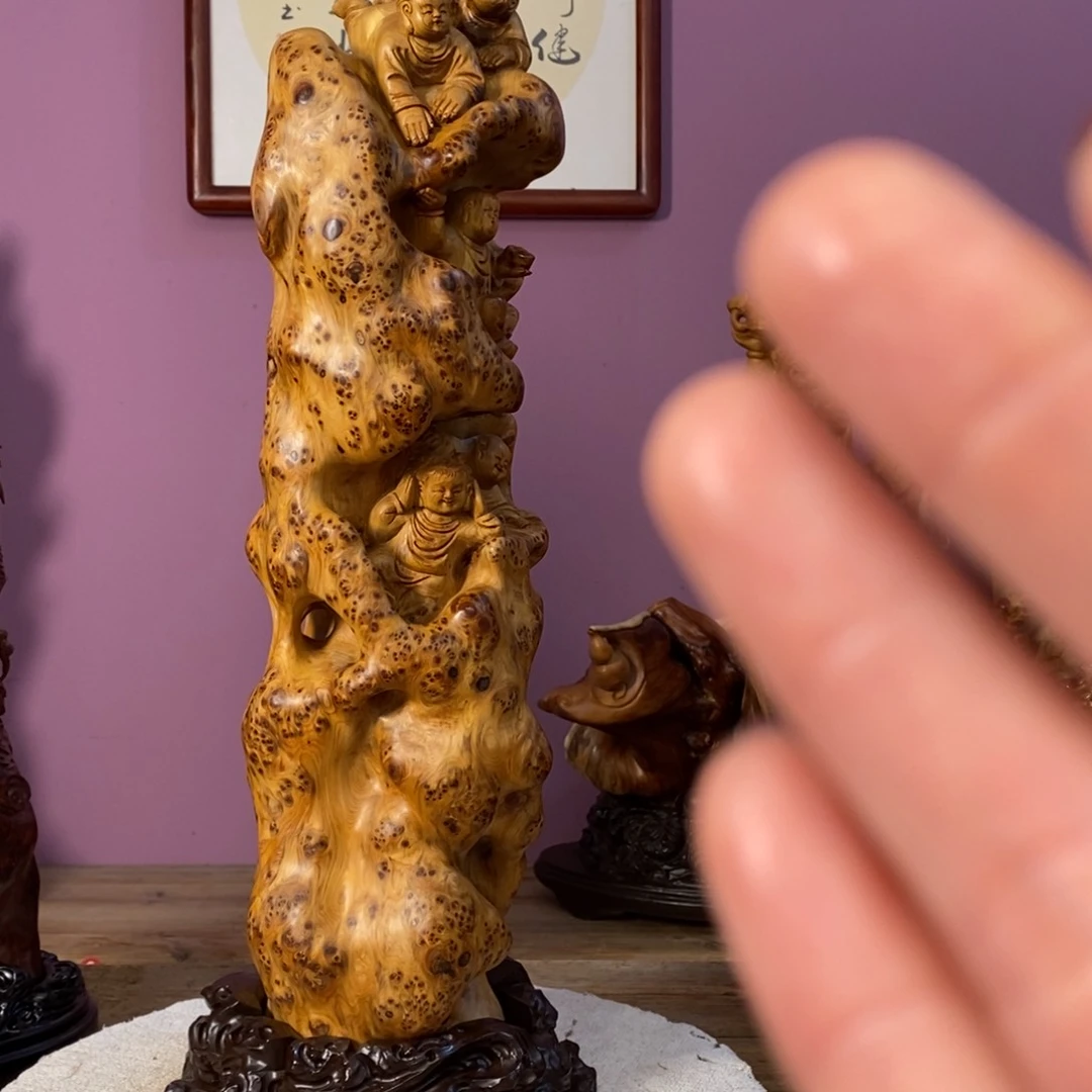 柏木（崖柏）新*楼根雕11111