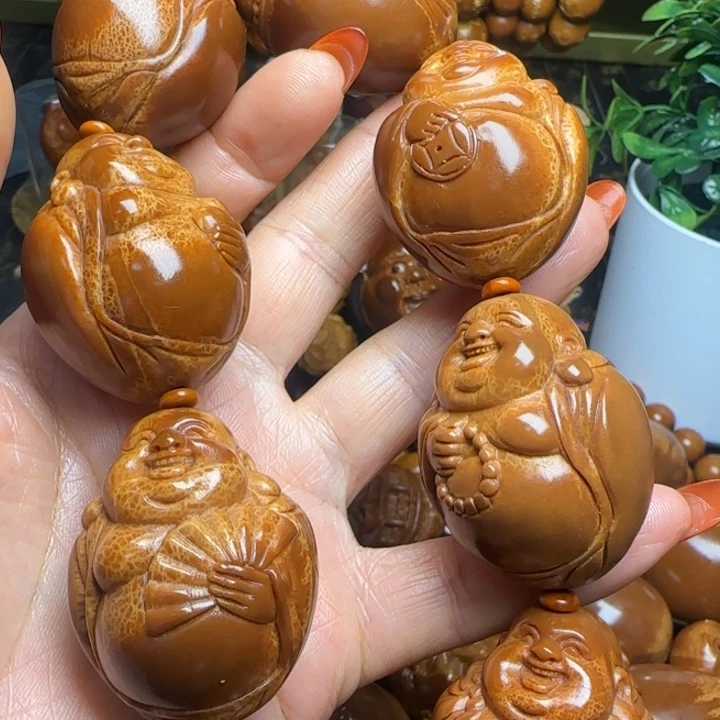 福***)橄榄核手串/手链3.23弥勒手持10颗