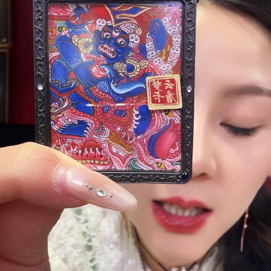 装裱画╬****o大黑天带壳子的