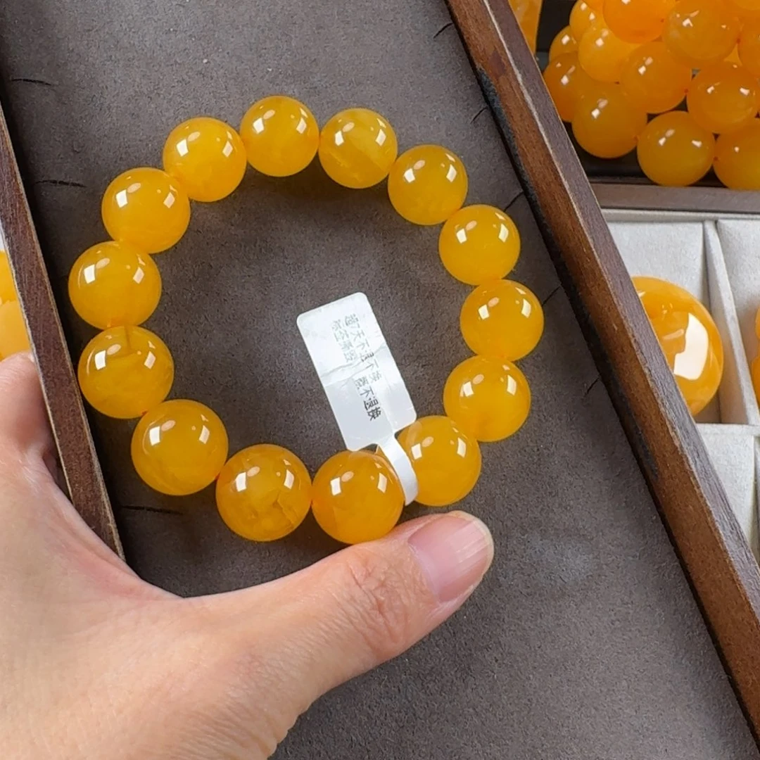 草***鹰蜜蜡未镶嵌毛衣链