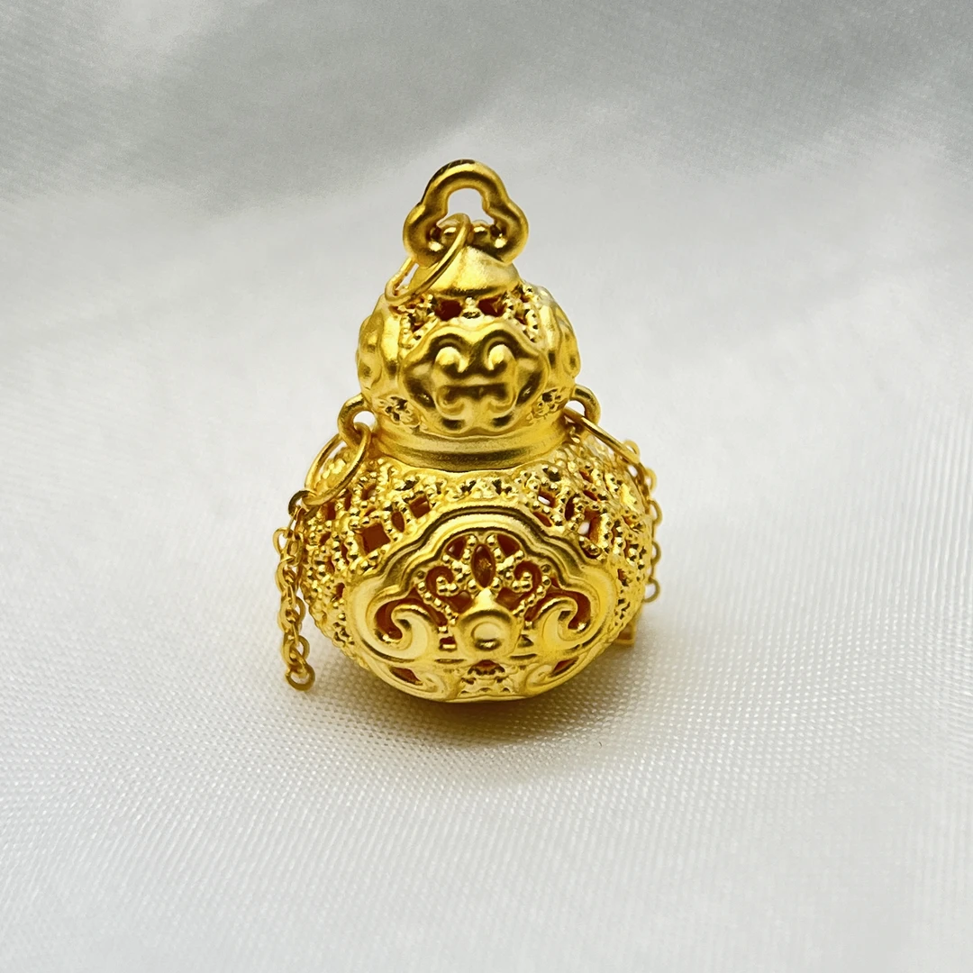 足金饰品/镂空流苏花丝葫芦/1.68/1B5C2123/k