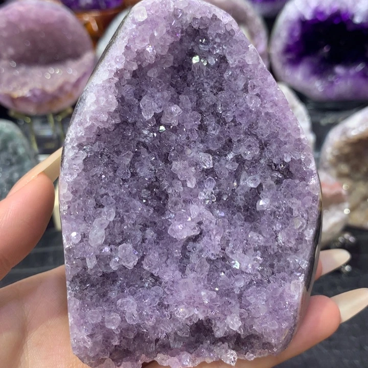 珠宝半成品未镶嵌紫晶5号福利晶镇