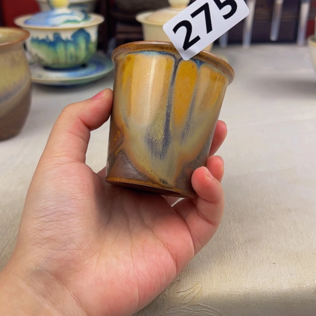 杯子纯手工柴烧主人杯