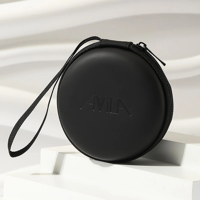 圆形眼镜架折叠包眼镜盒多色时尚便携首饰收纳盒黑白格拉链包