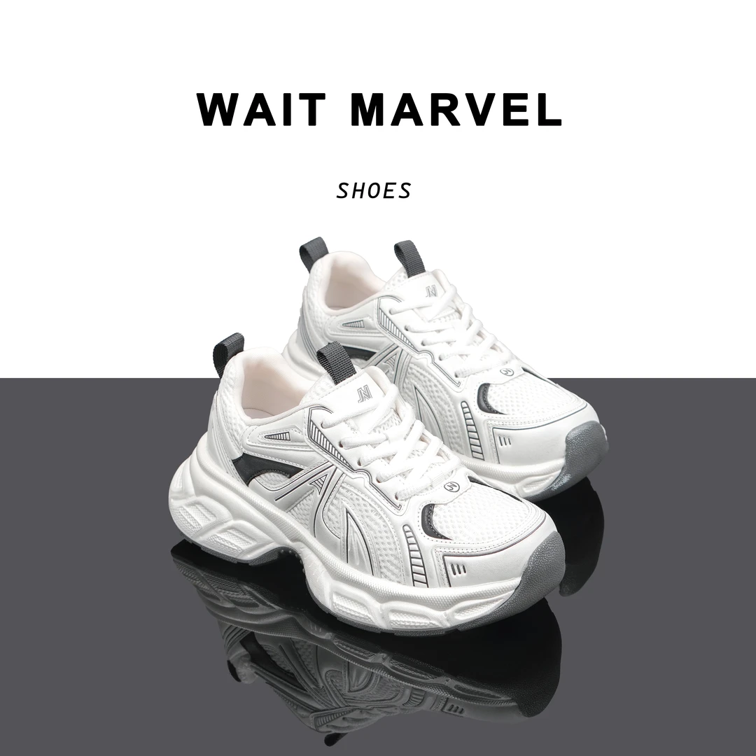 WAIT MARVEL时尚复古老爹鞋2025春新款潮流运动厚底休闲鞋
