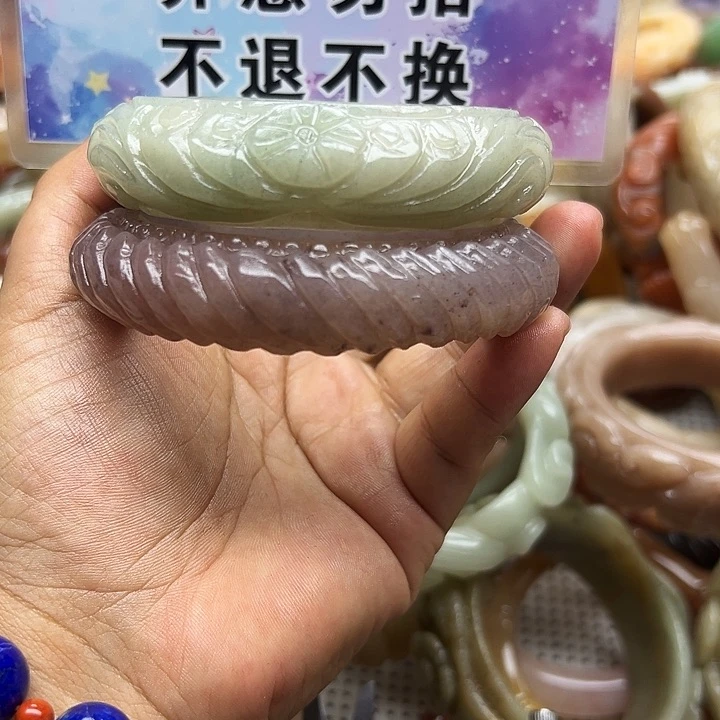 未镶嵌手镯石英岩玉我****景