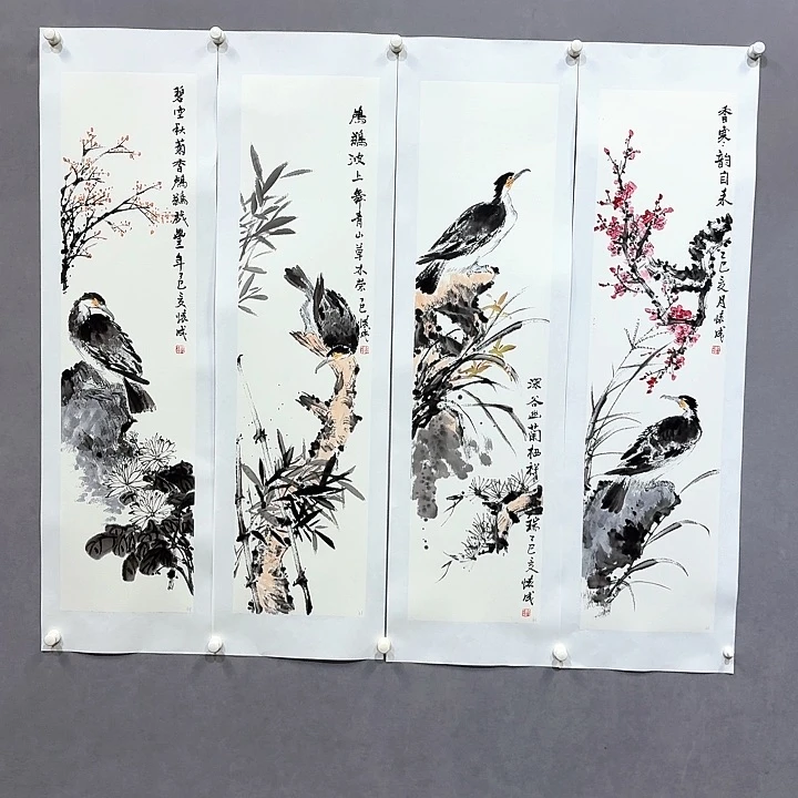 国画亲笔手绘放心去藏