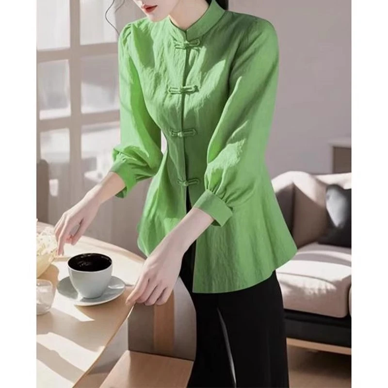 2025新款国风新中式衬衫女超好看独特漂亮上衣设计感开春小众穿搭