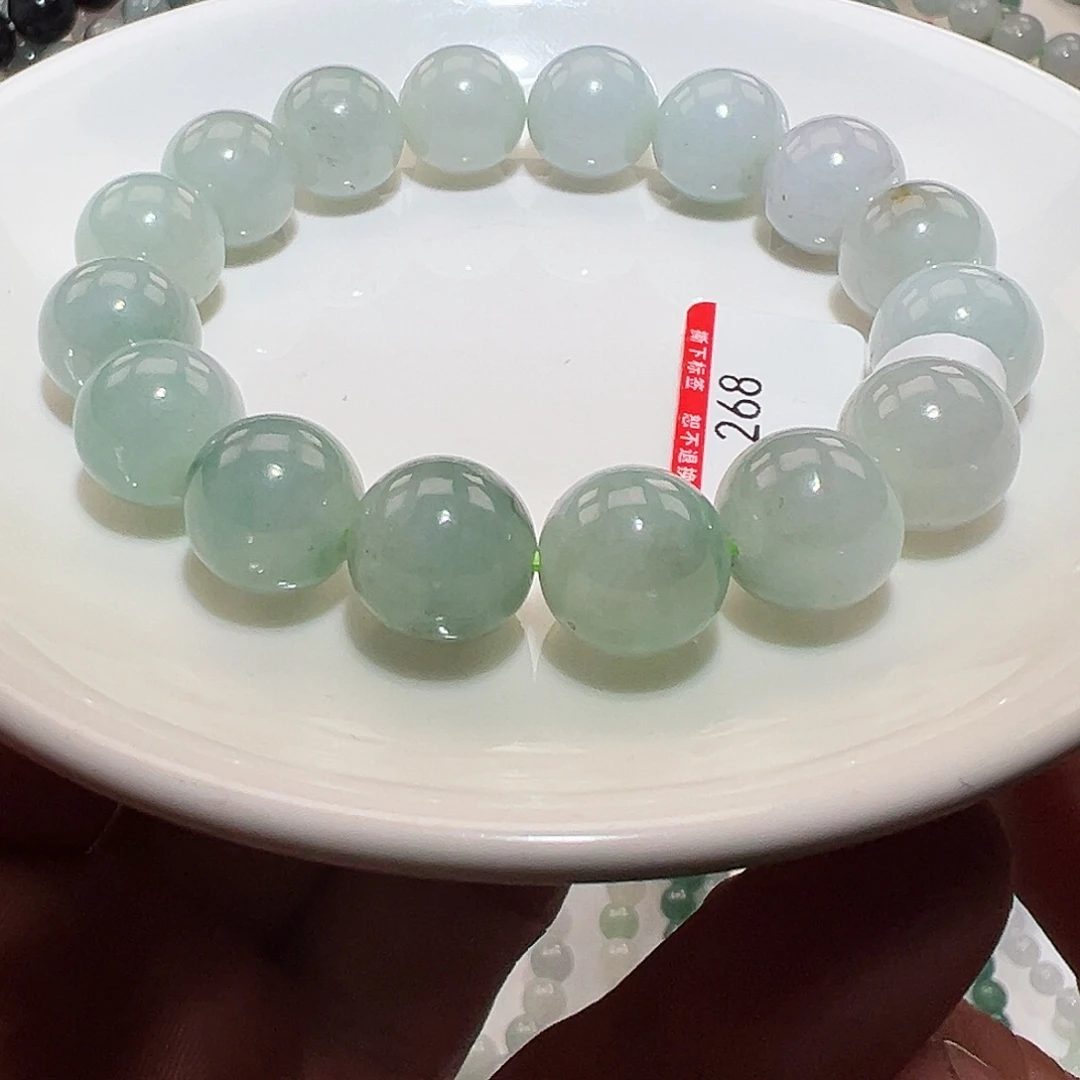 翡翠手链未镶嵌天然翡翠