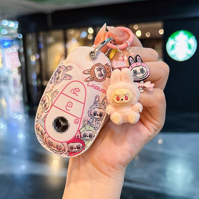 2025款奔驰C260L拉布布钥匙套C300L扣C200L壳女士E300L包新C级包