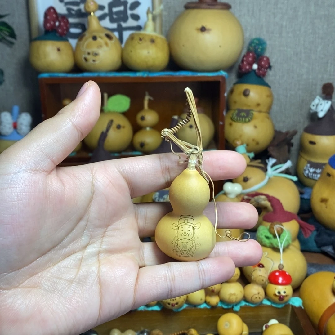 财深小葫芦摆件带龙头