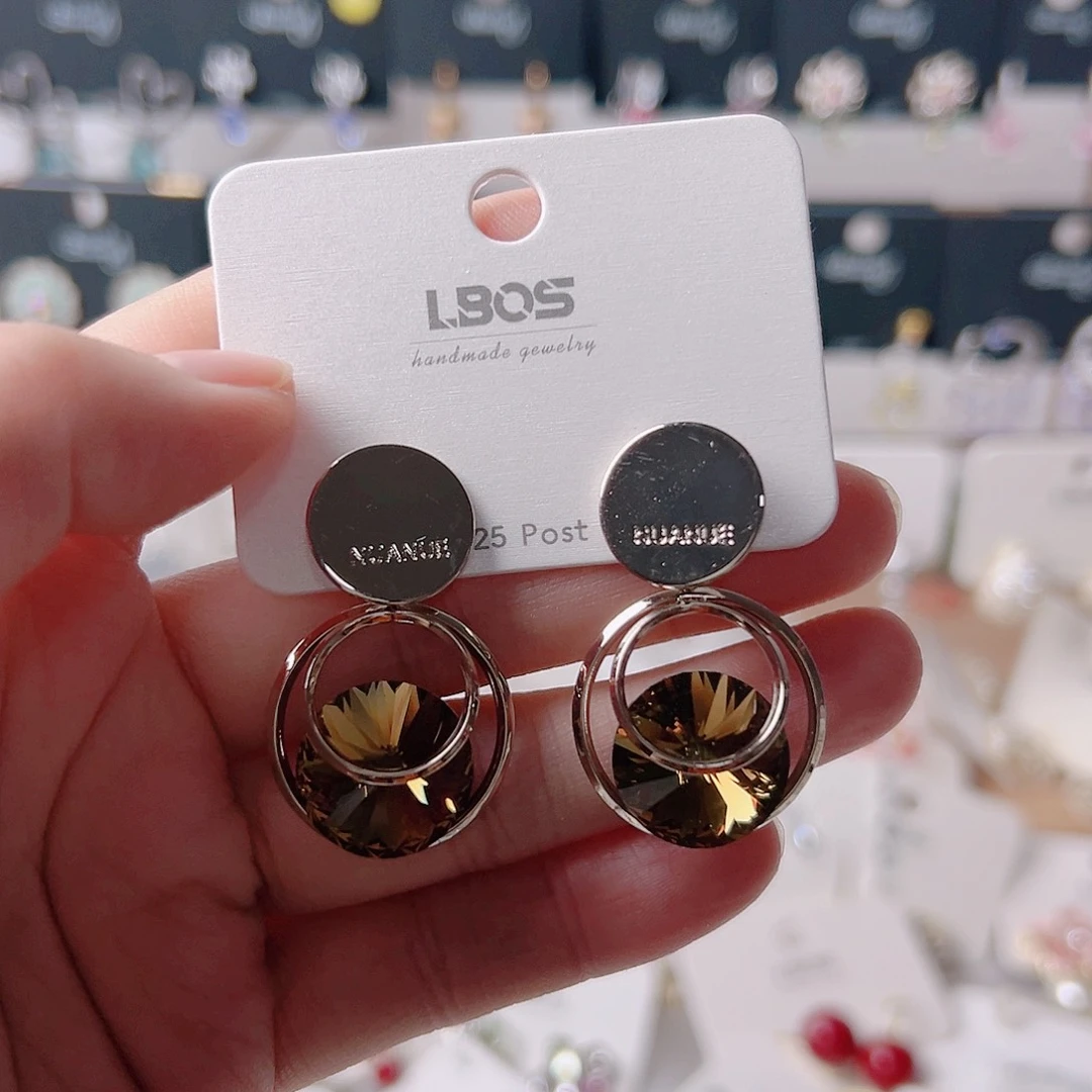 锆石纯铜合金耳环的