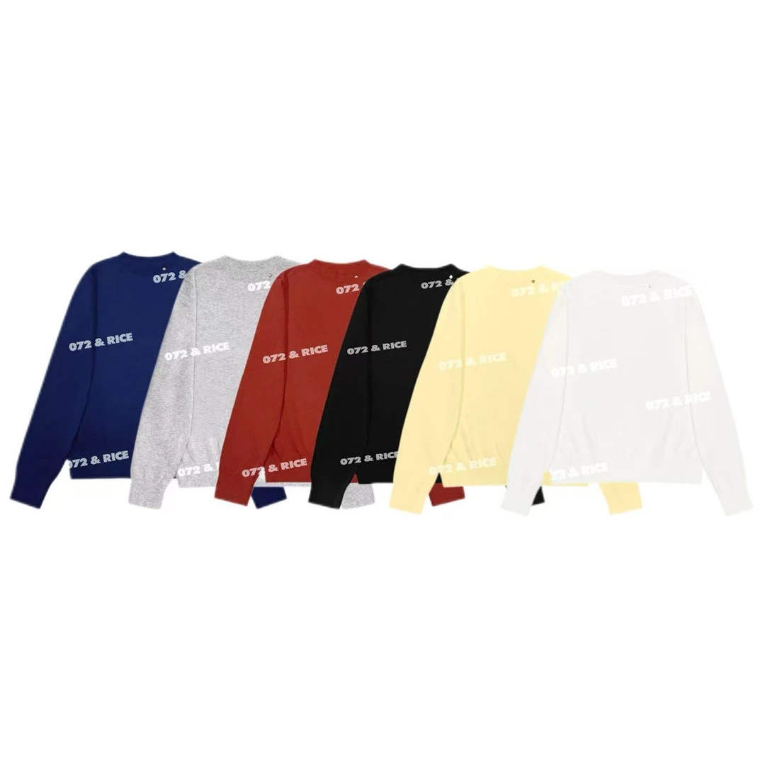 072 & RICE【莉贝】秋冬休闲圆领长袖针织衫 96882