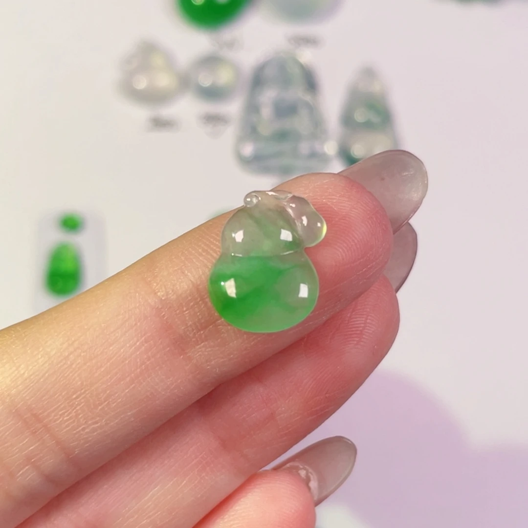 翡翠未镶嵌项链我