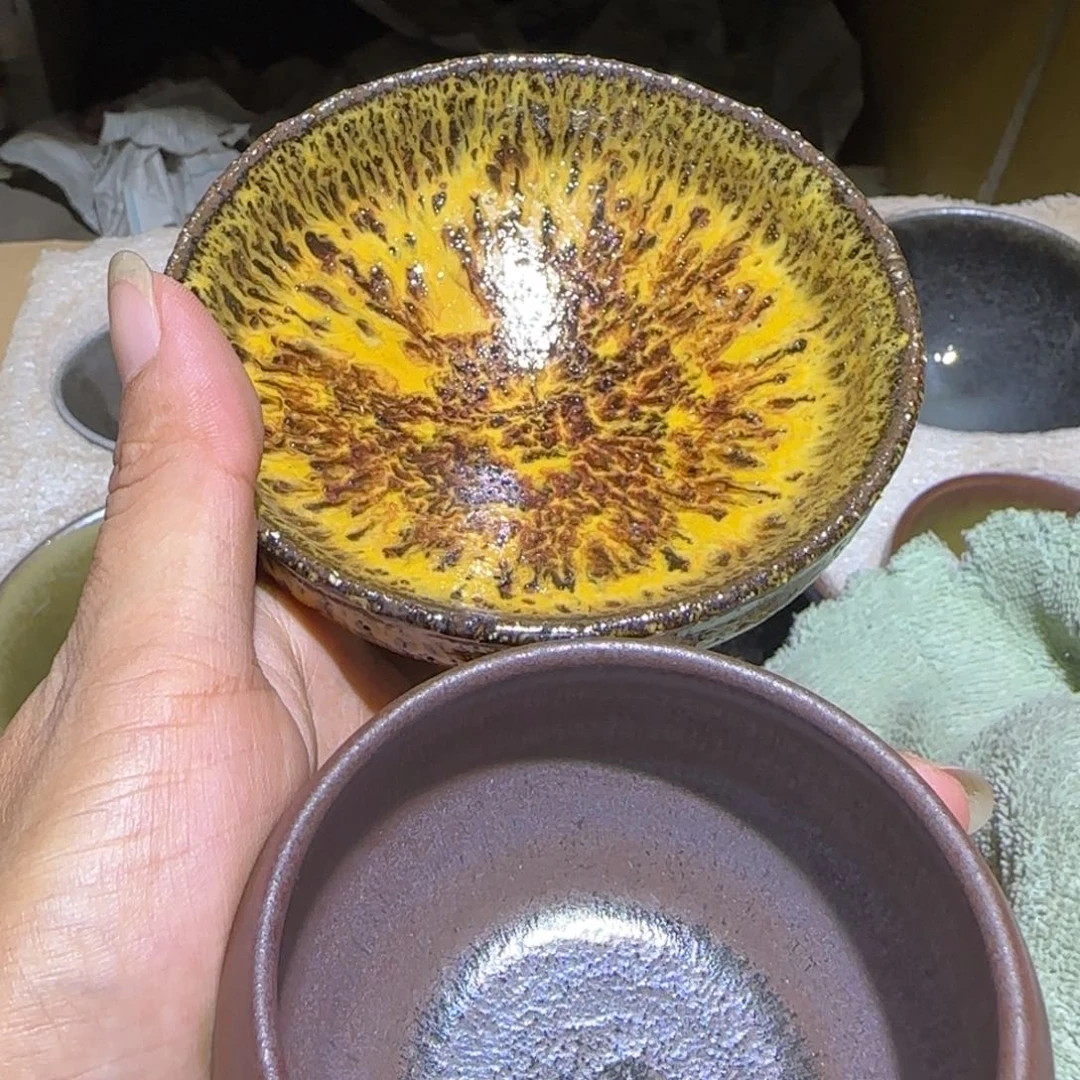 傾***人茶盏福建盏茶器两个