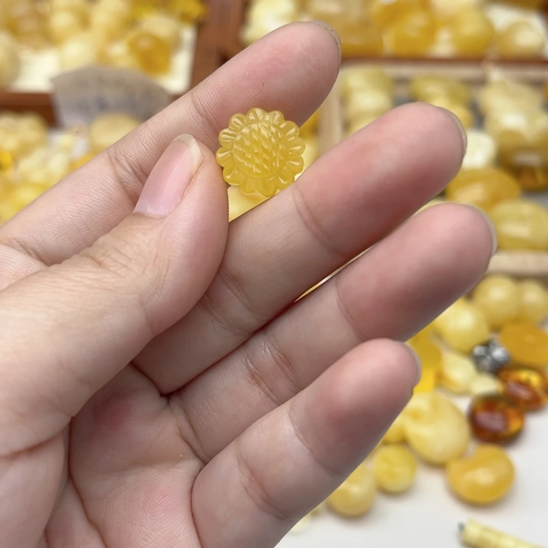 裸石蜜蜡未镶嵌天然