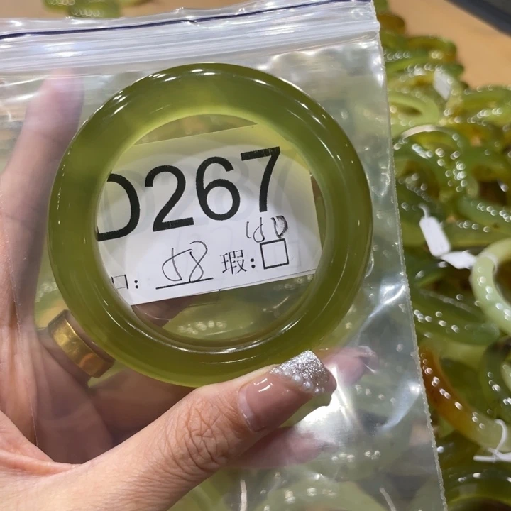 未镶嵌蛇纹石玉手镯小*珠