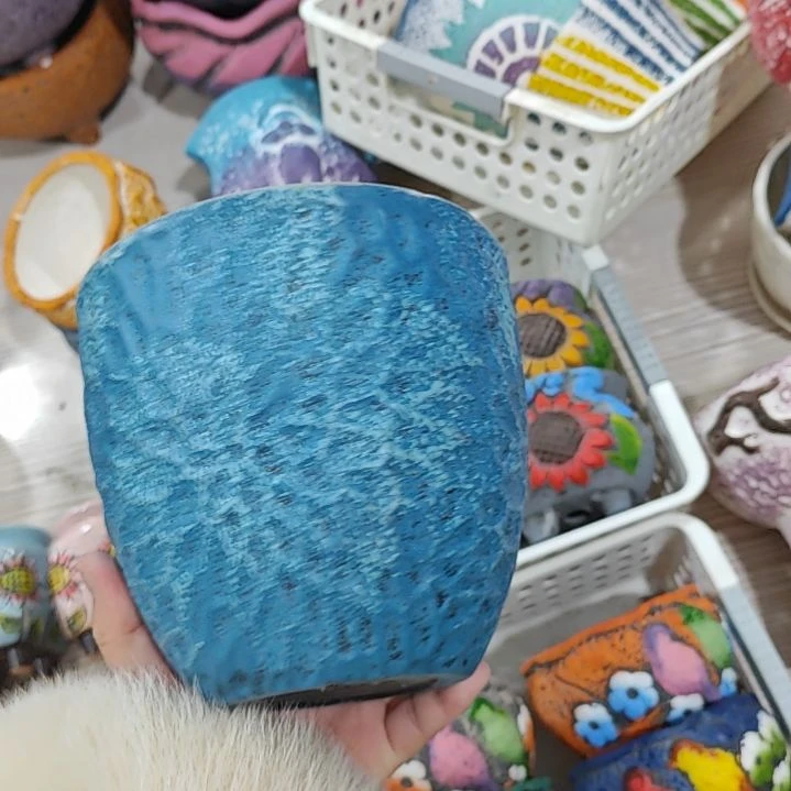 红陶吸水透气的白陶花盆凑满12发货