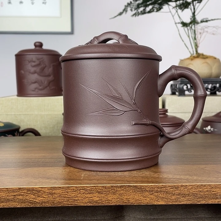 茶杯紫砂紫砂盖杯600cc
