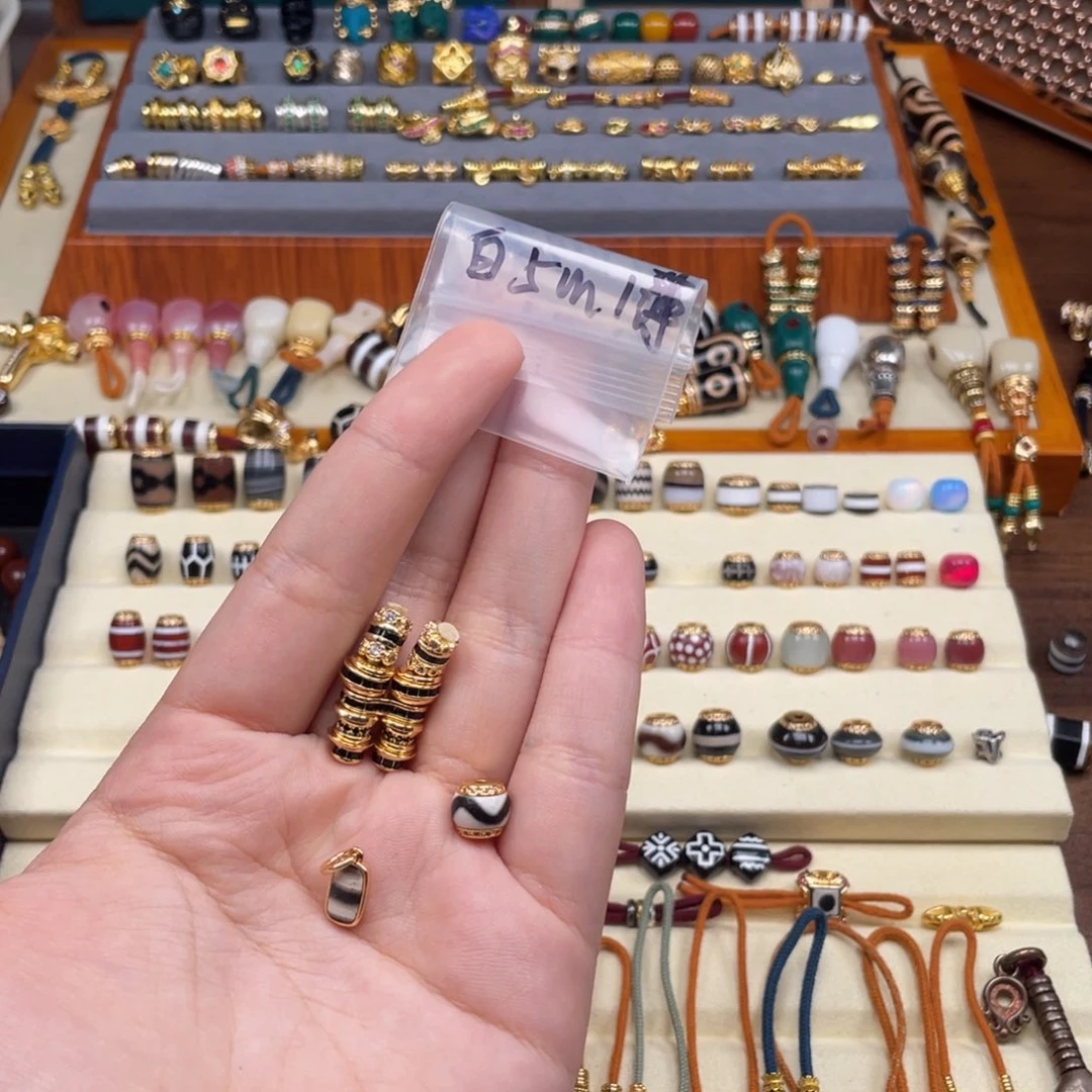 椰蒂吊坠雅*5m白薄黑八字环