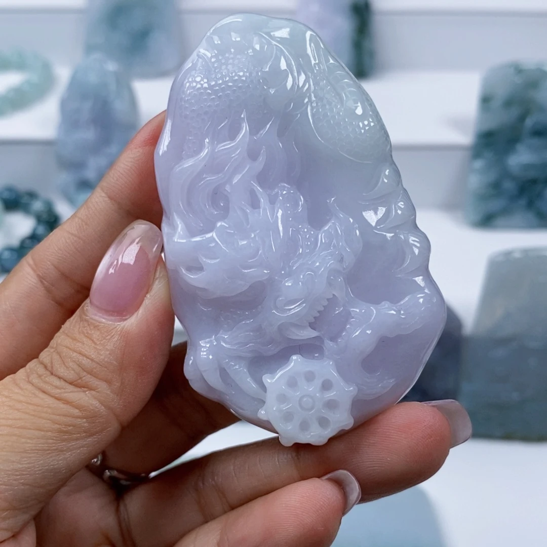 祥***！翡翠未镶嵌颈饰翡翠