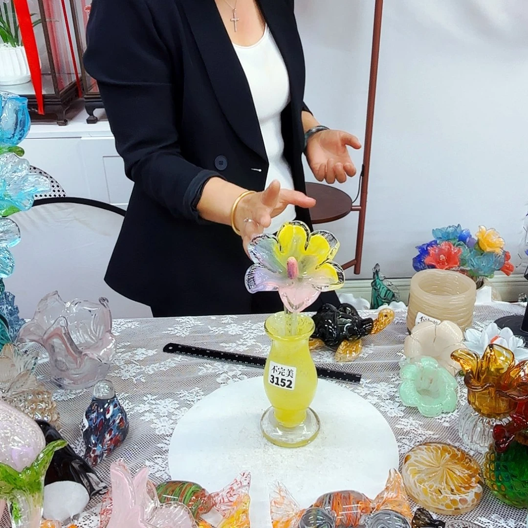 1花1瓶不完美安妮家居琉璃摆件