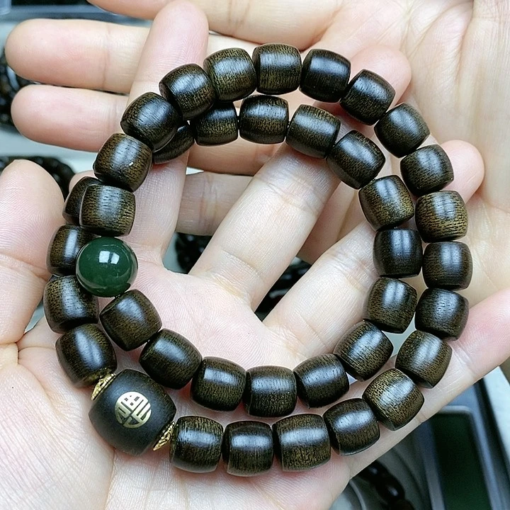 手串沉香木王*越南芽庄白棋楠定制款