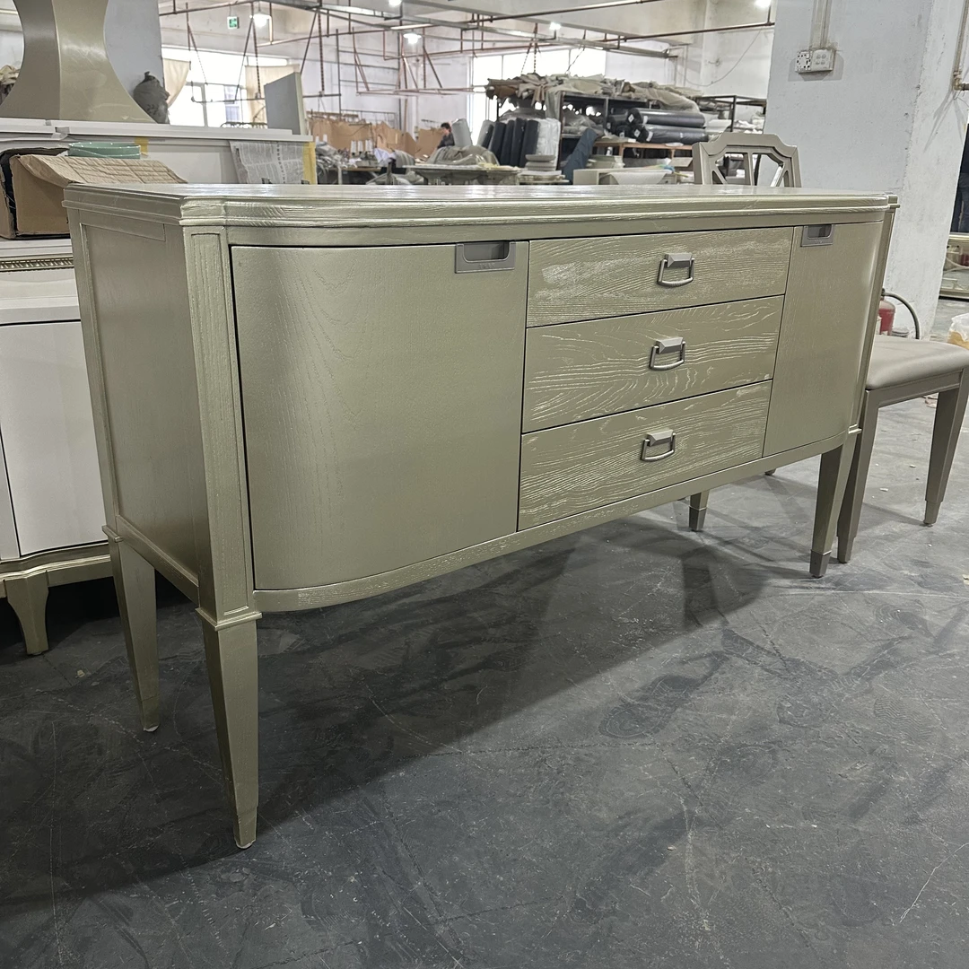 美式轻奢实木客厅五斗柜/多抽屉储物柜床尾餐边柜收纳柜