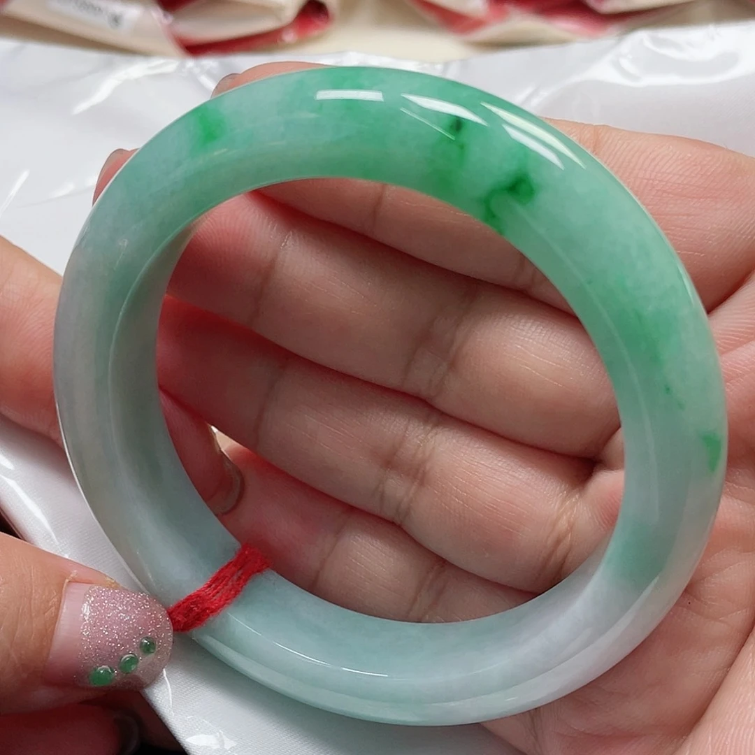 未镶嵌手镯翡翠缅甸翡翠手镯58圈