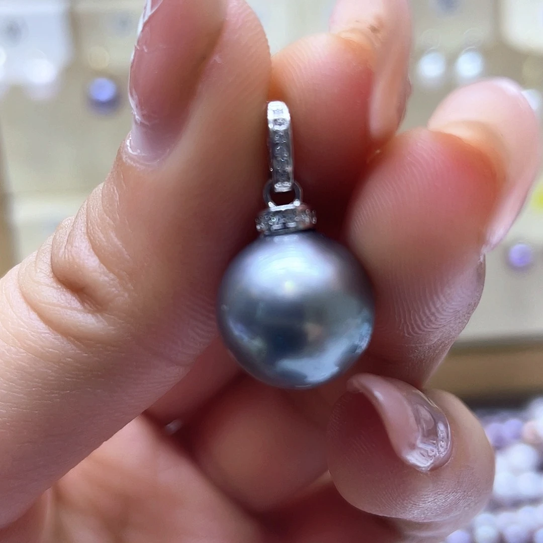 海水珍珠颈饰银S925镶嵌