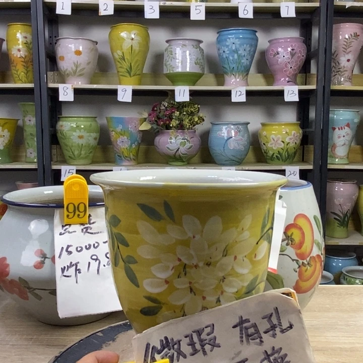 景德镇高温陶瓷花盆