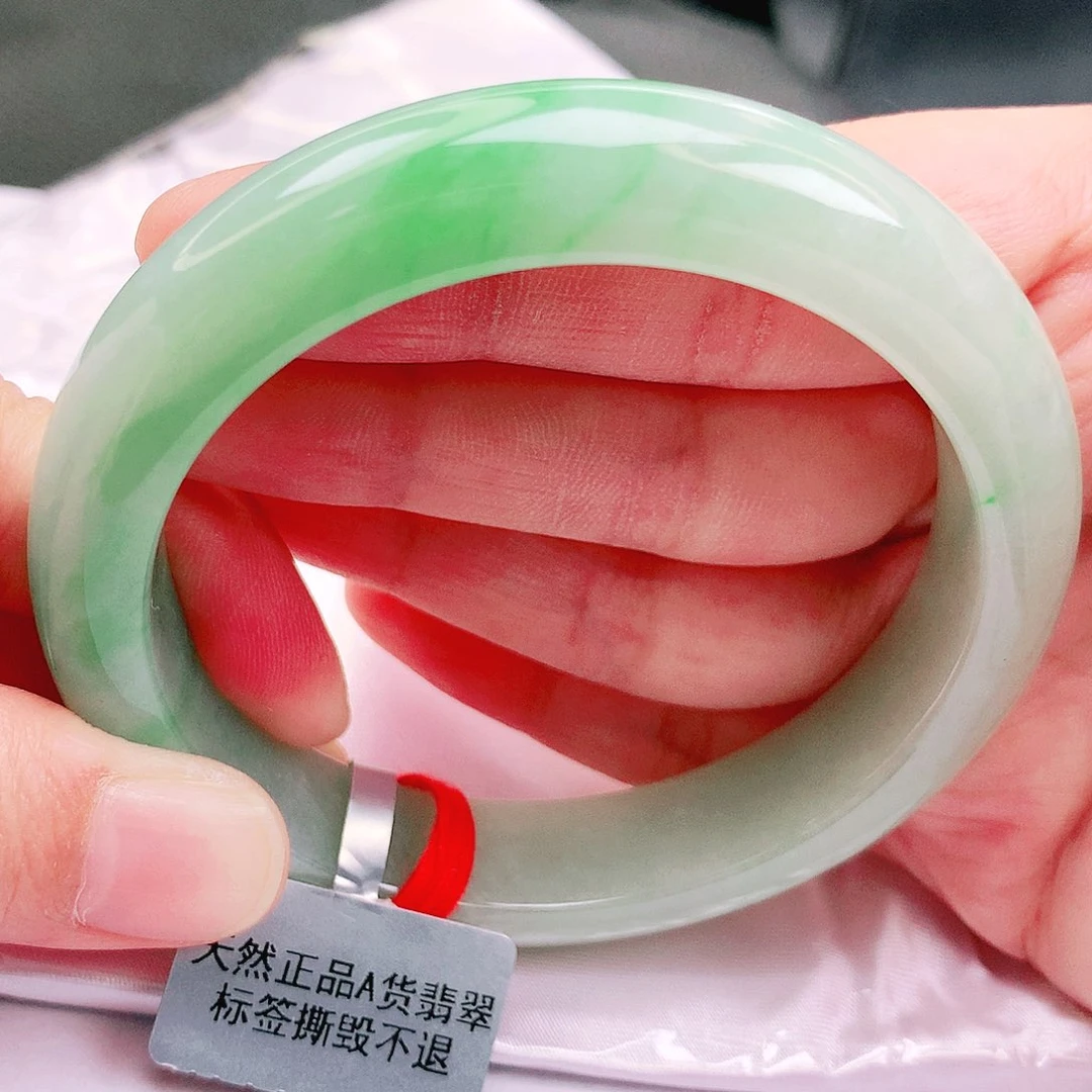 翡翠未镶嵌手镯缅甸天然a货翡翠手镯