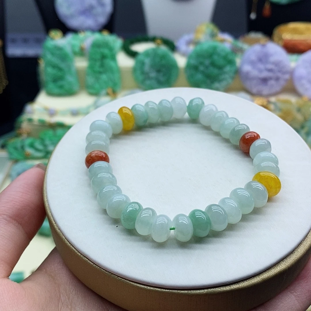 未镶嵌手串翡翠手串