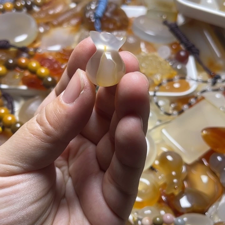 玛瑙/玉髓颈饰未镶嵌花**衣5524