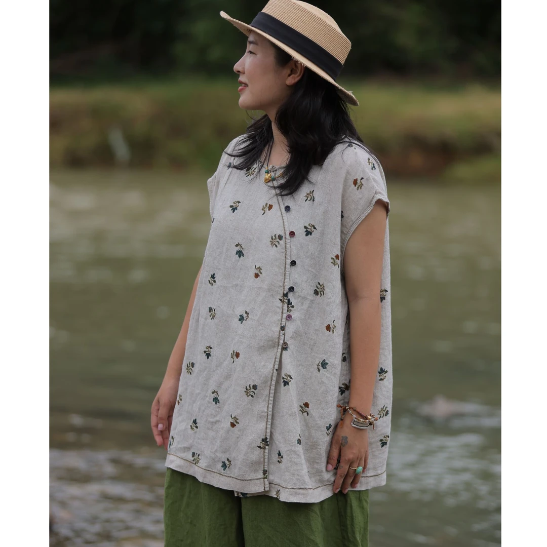 西子分享 7189 古蘭木 文艺国风【马甲】