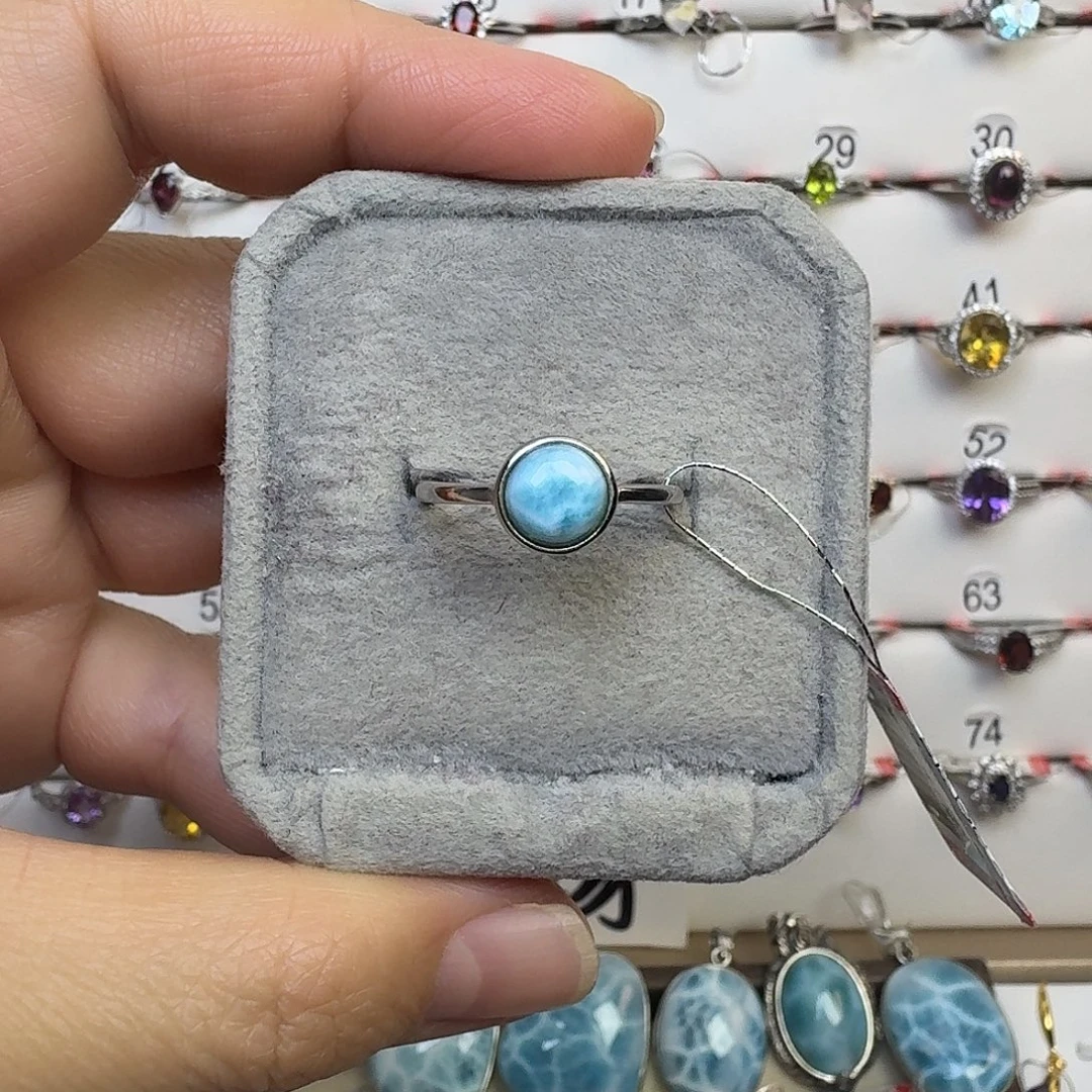 银S925镶嵌戒指烟晶