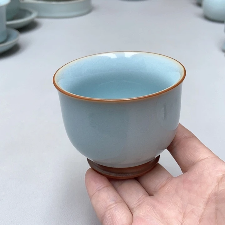 瓷微瑕提梁杯无礼盒