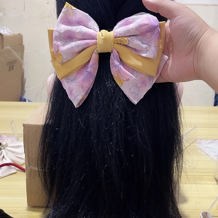 铁合金布艺蝴蝶结发夹