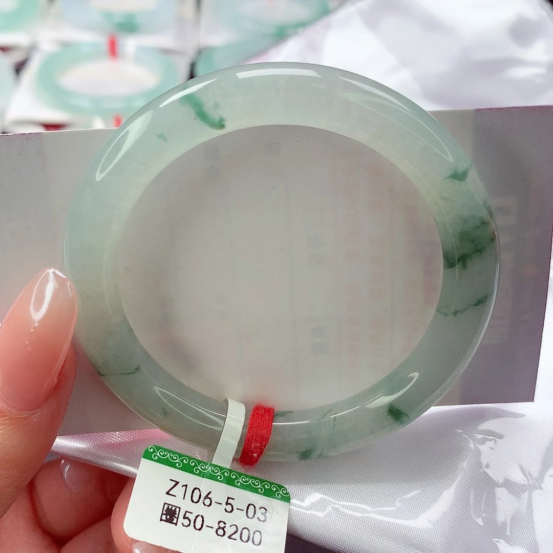 翡翠未镶嵌手镯缅甸天然a货翡翠手镯