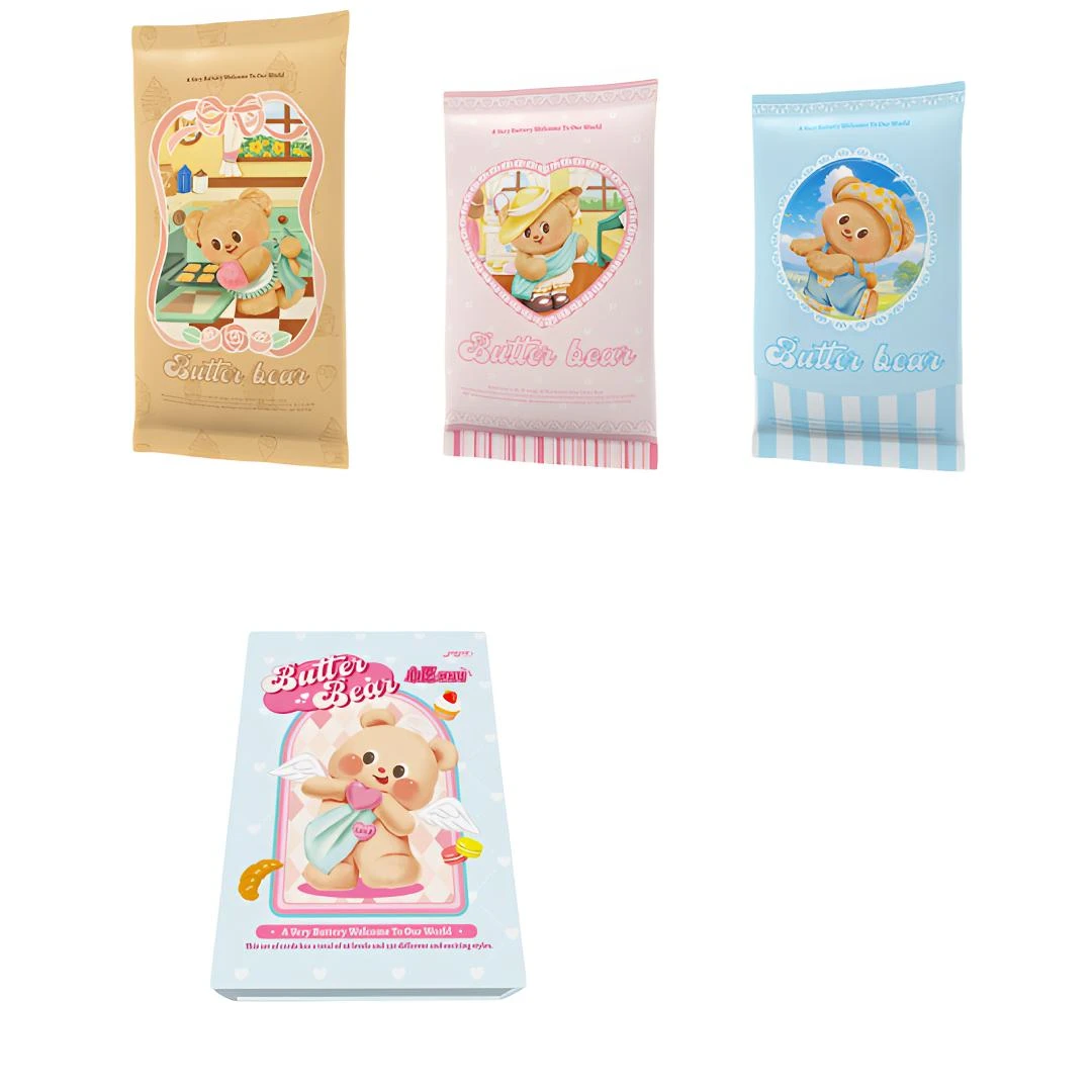 【拆盒】JioJio 黄油小熊 心愿烘培坊 二创 收藏卡牌盲盒