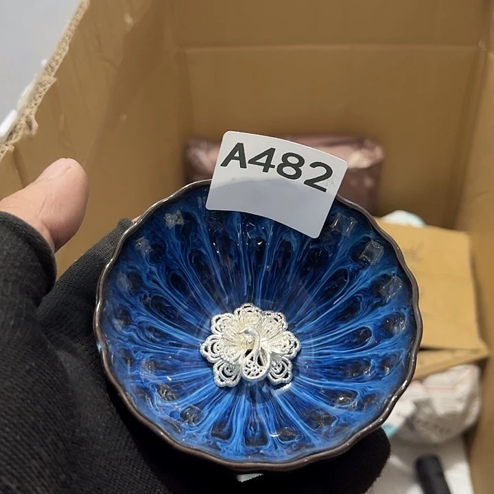 N***a瓷片茶摆件工艺品摆件666