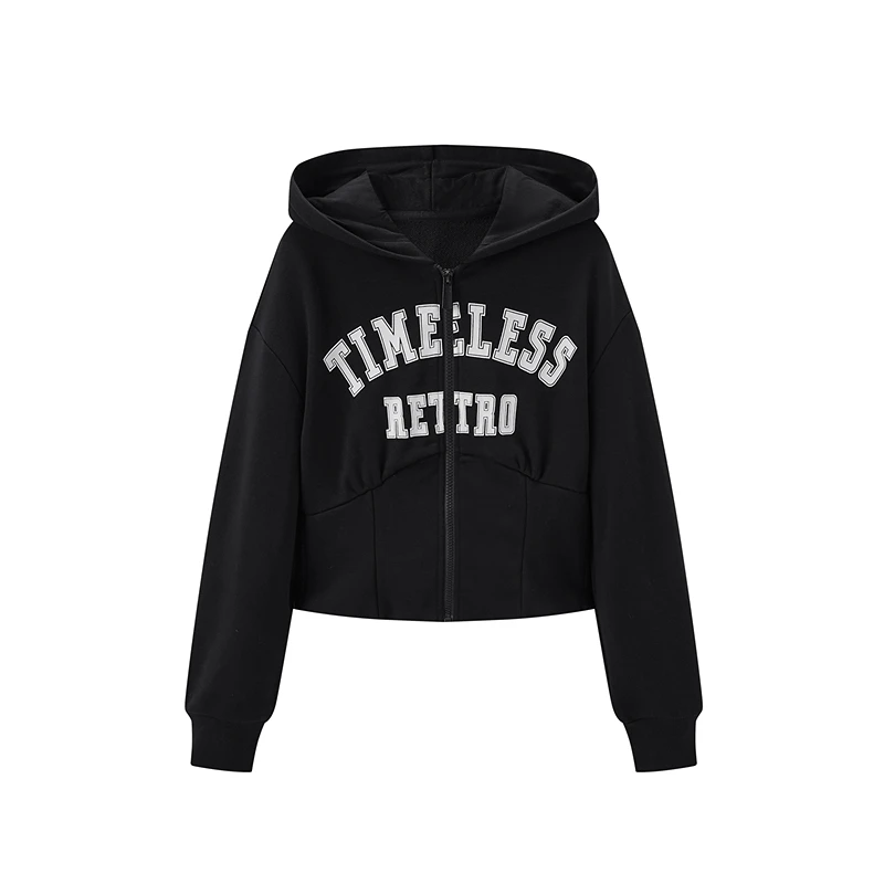 【赵老板专属】太平鸟连帽收腰卫衣时尚卫衣A3CRD4401